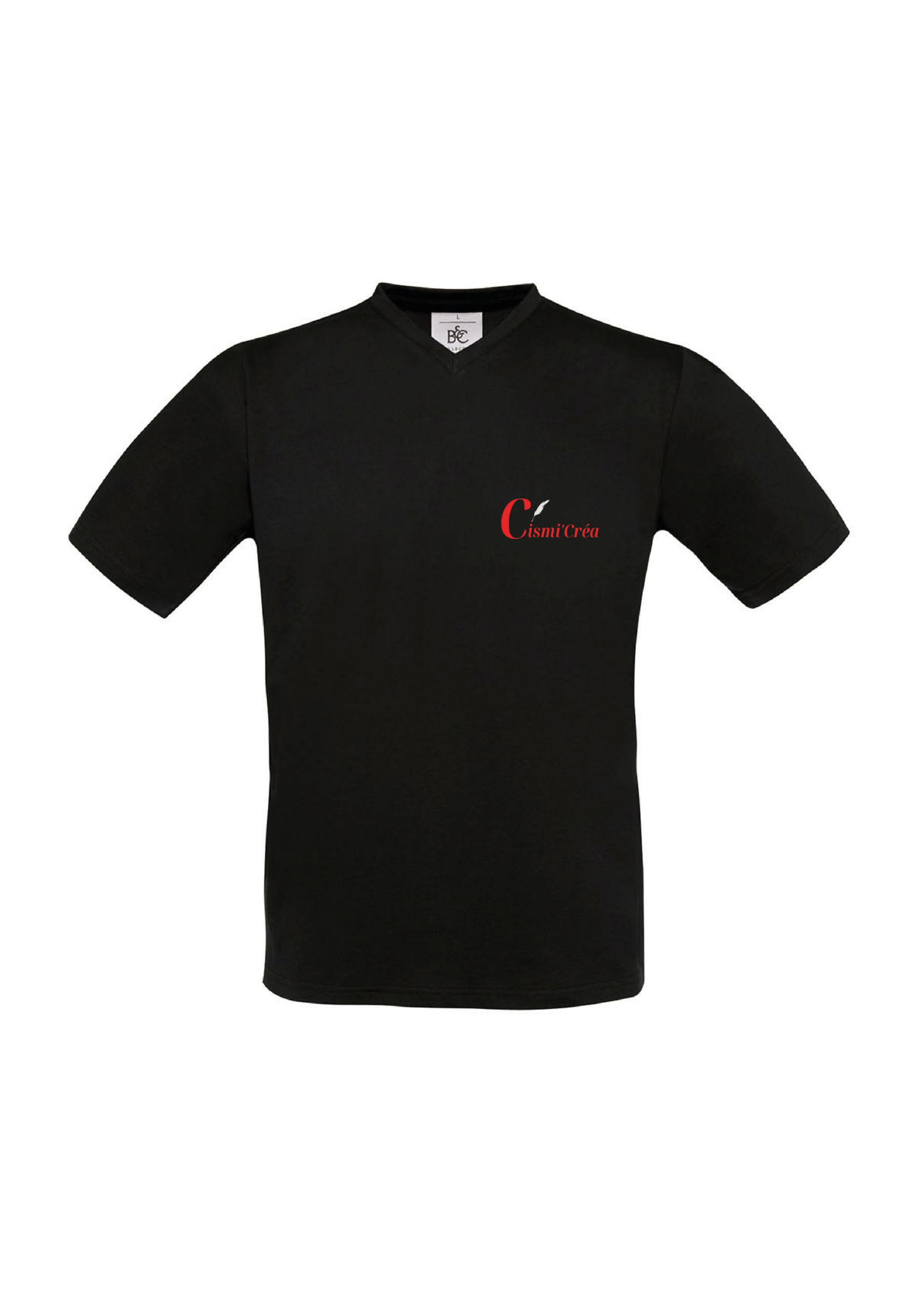 T-Shirt col V à personnaliser BC153 – Image 2