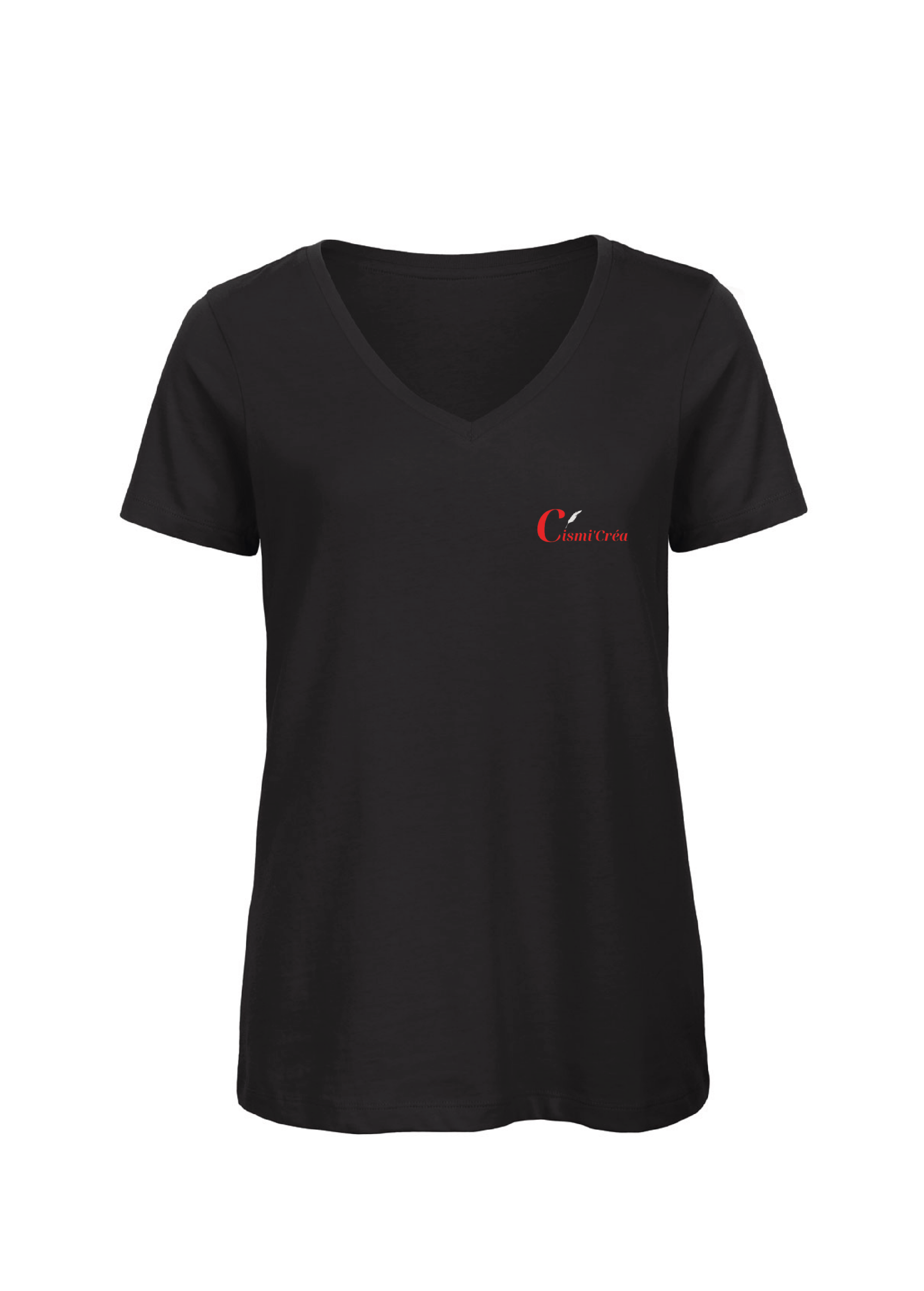 T-Shirt col V Femme à personnaliser BC0145 – Image 2
